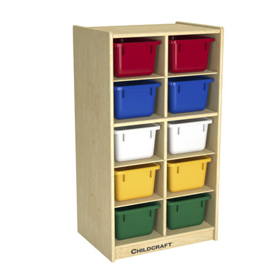 10 Compartment Manufactured Wood Cubby