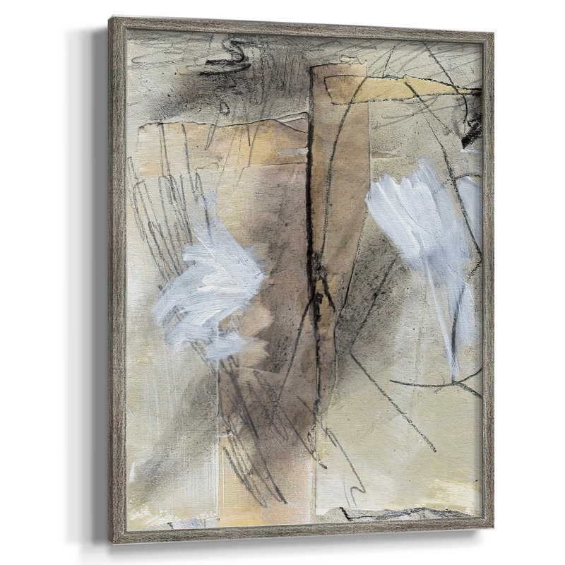 MaskedNotesVIII Framed Print - Solid Wood, 15" H x 12" W