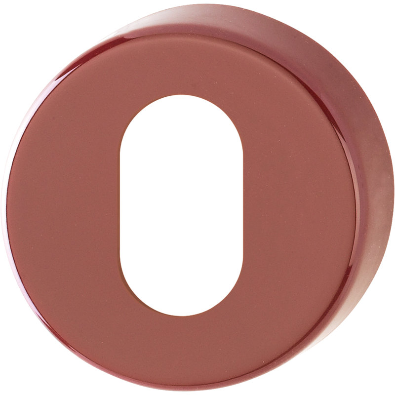 Amayrany Brescia Oval Profile Escutcheon (Pair), Wine Red