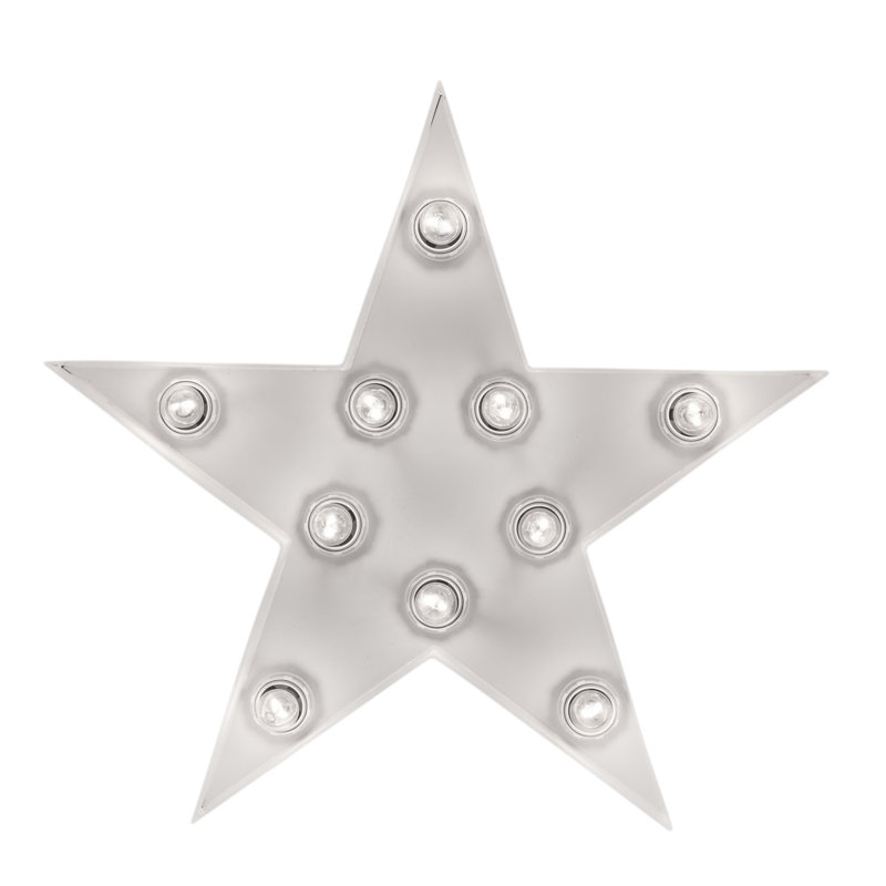 Metal Novelty Lamp, White
