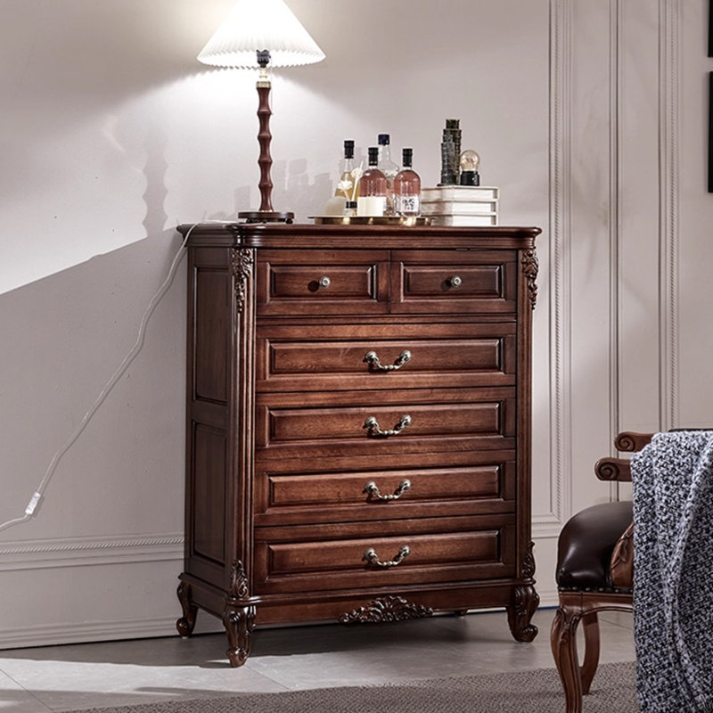 Black Solid + Manufactured Wood Accent Cabinet