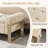 Upholstered Flip Top Storage Benches With Metal Feet-1439996803