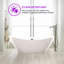71" x 33" Freestanding Soaking Acrylic Bathtub-73719599