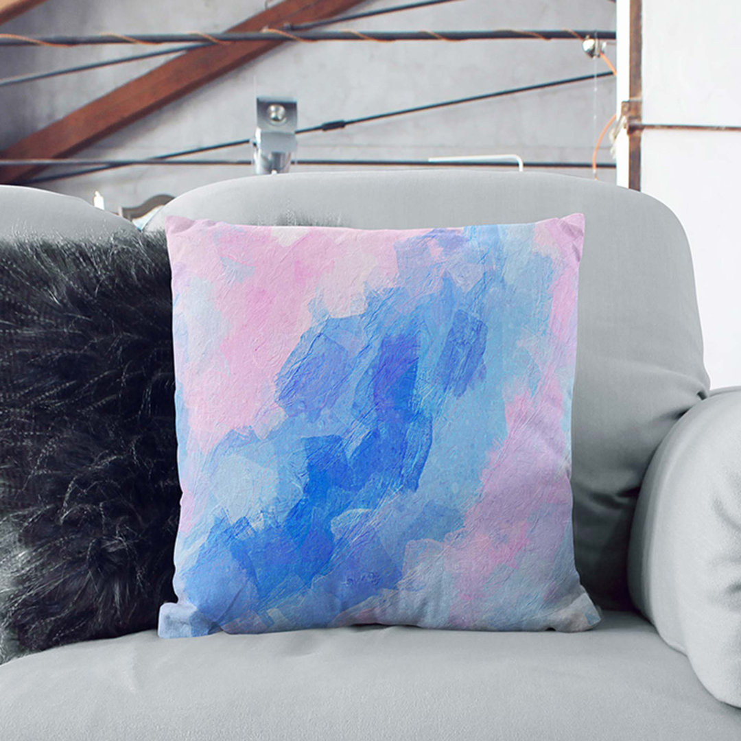 Crossing the Bridge in Abstract Cushion with Filling