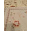 Tapis en laine et soie crème à motif traditionnel noué à la main Original