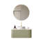 Meuble-lavabo 36 po avec lavabo flottant incurvé rayé vert clair-533495133-533495129