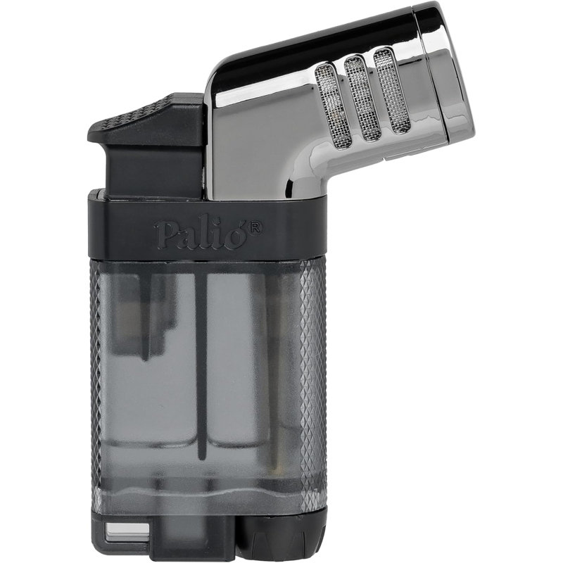 Palió Pistola Angled Double-Jet Flame Lighter, Black