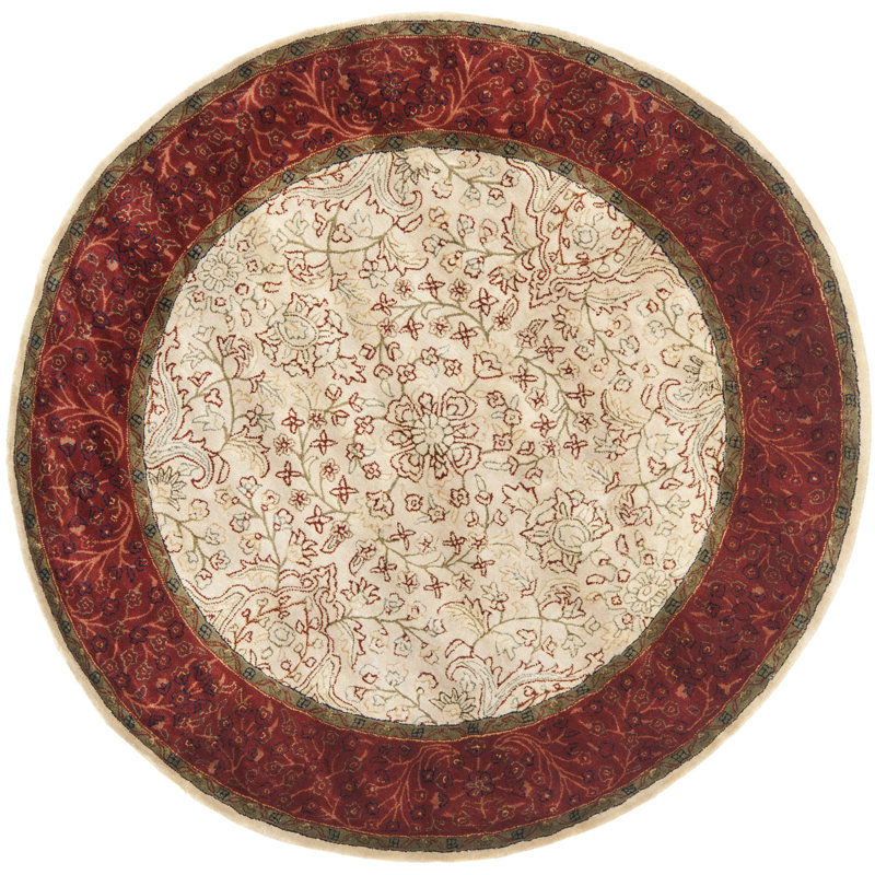 Griswold Wool Pile Oriental Rug, Round 6'