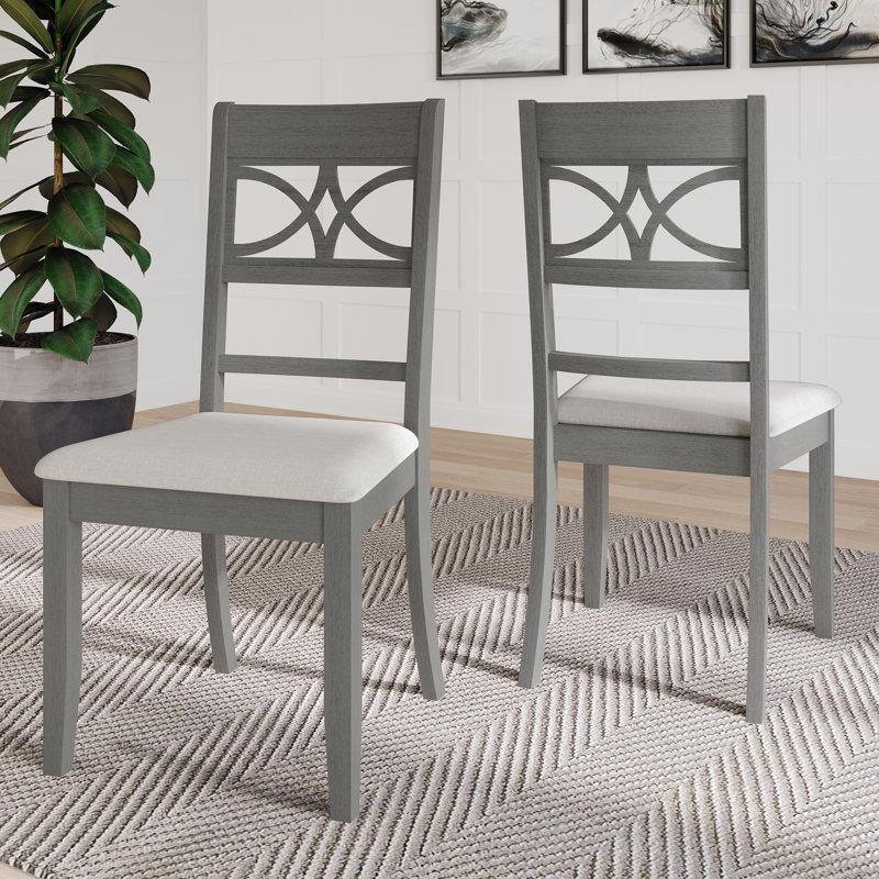 Ocossio Upholstered Parsons Chair, Gray