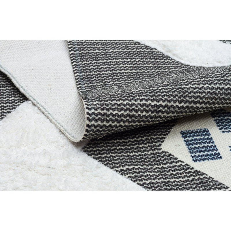 Tapis intérieur / extérieur rectangulaire en coton Iyleen, Rectangle 3 pi 11 po x 5 pi 11 po