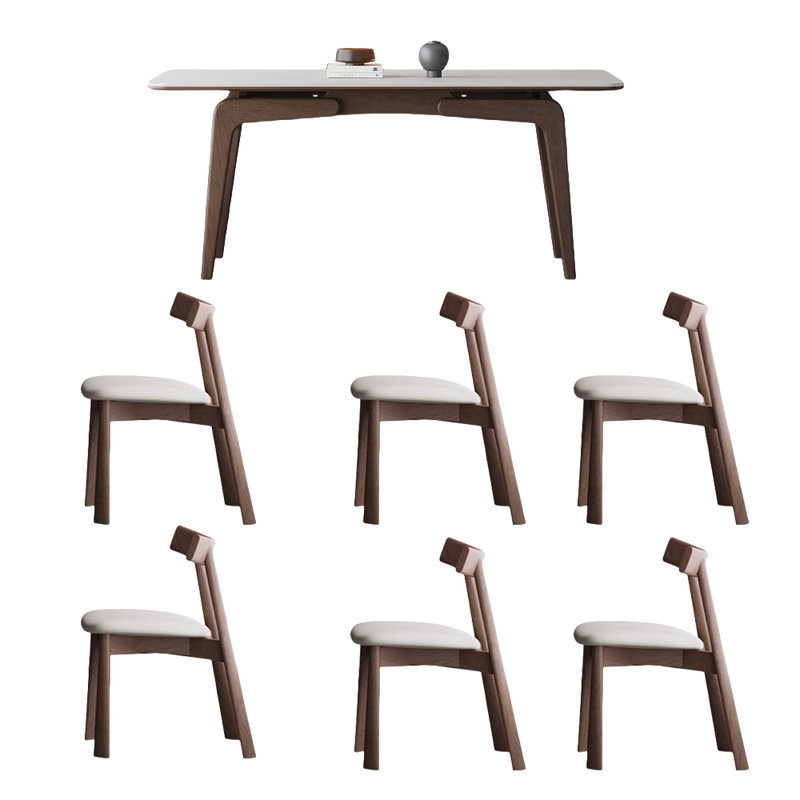 Ensemble de table de salle à manger Simple Rock, H 29,52 po x L 55,11 po x l 31,49 po