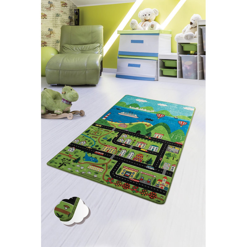 Premium Hall Carpet, 2.6 x 3.3 ft, 100% Polyester, 0.4 in Pile Height | Antibacterial, Non-Slip Underside, Machine Washable | Durable and Soft, Perfect for Living Rooms & Entryways, Easy to Maintain