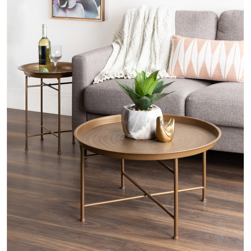 Kuehl Single Coffee Table, Gold