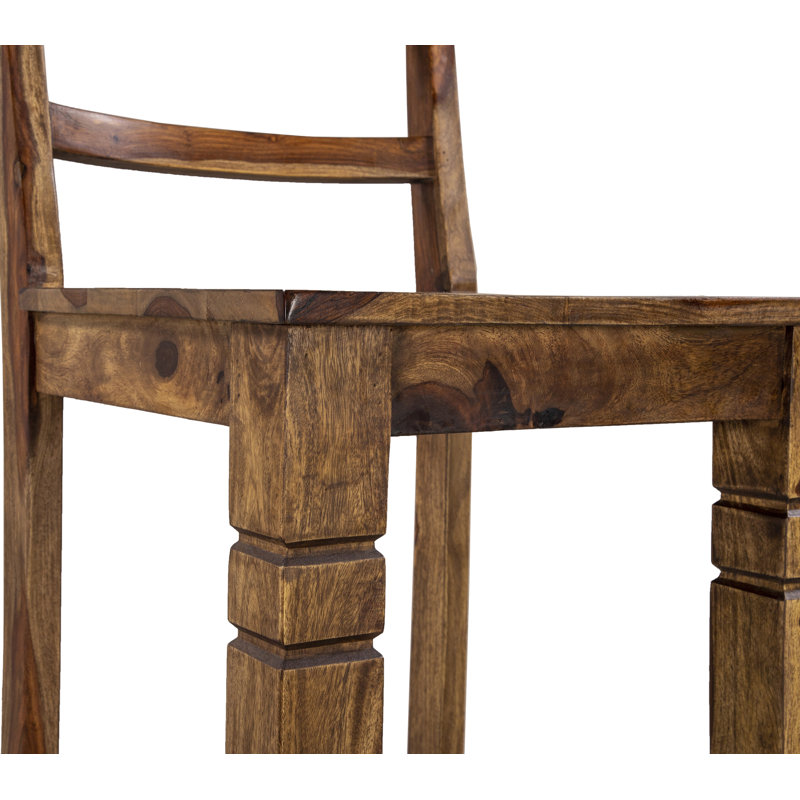 Traci Solid Wood Counter Stool, Dark Brown