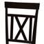47cm H Upholstered Cross Back Side Chair