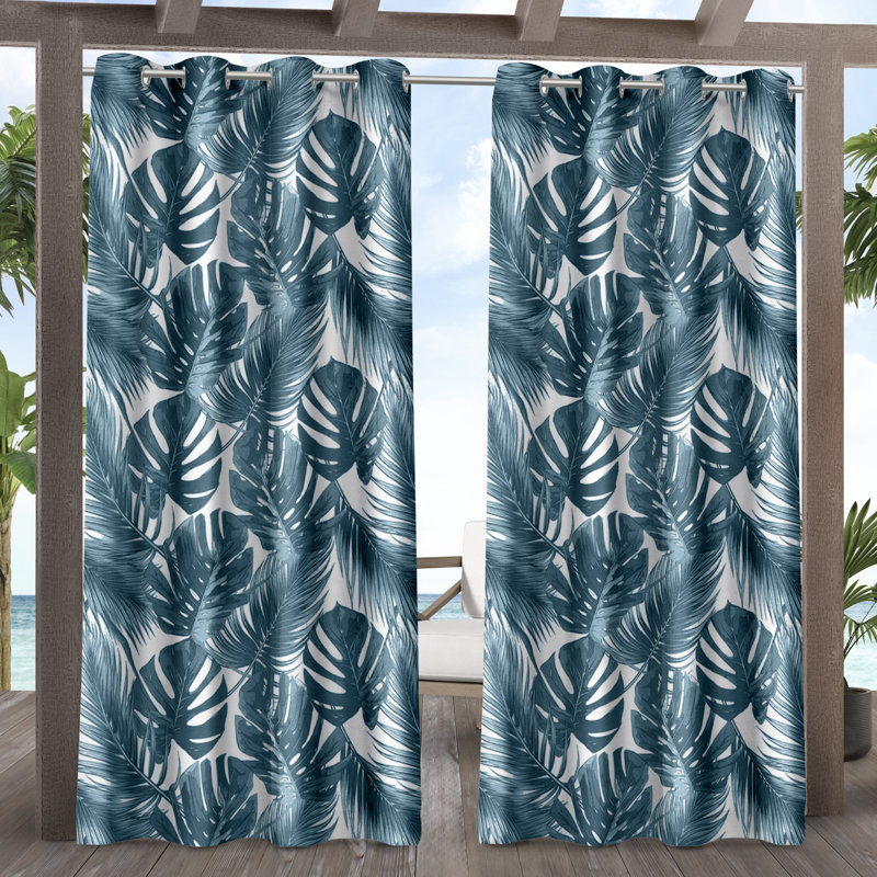 Chillicothe Room Darkening Curtain Pair, Green , 54" W x 84" L