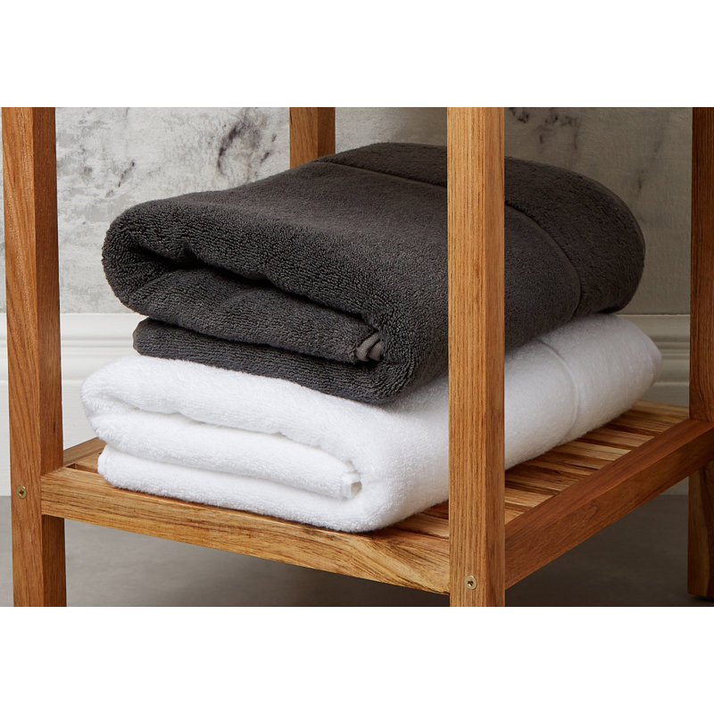 Panda Towel Organic Bamboo & Cotton, Grey, 135cm L x 70cm W