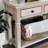 Rustic Birch Wood Console Table