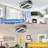 20Inch Modern Leafless Ceiling Fan With Remote Control Removable And Washable, Reversible Motor-907391085
