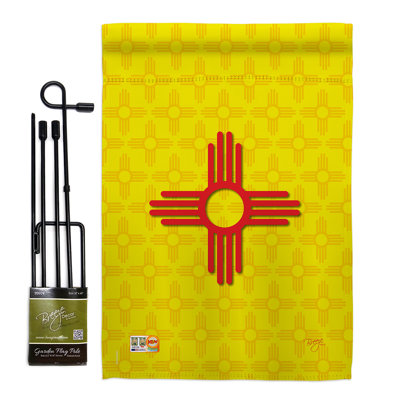Double Sided 18.5'' H x 13'' W Polyester Flag Set