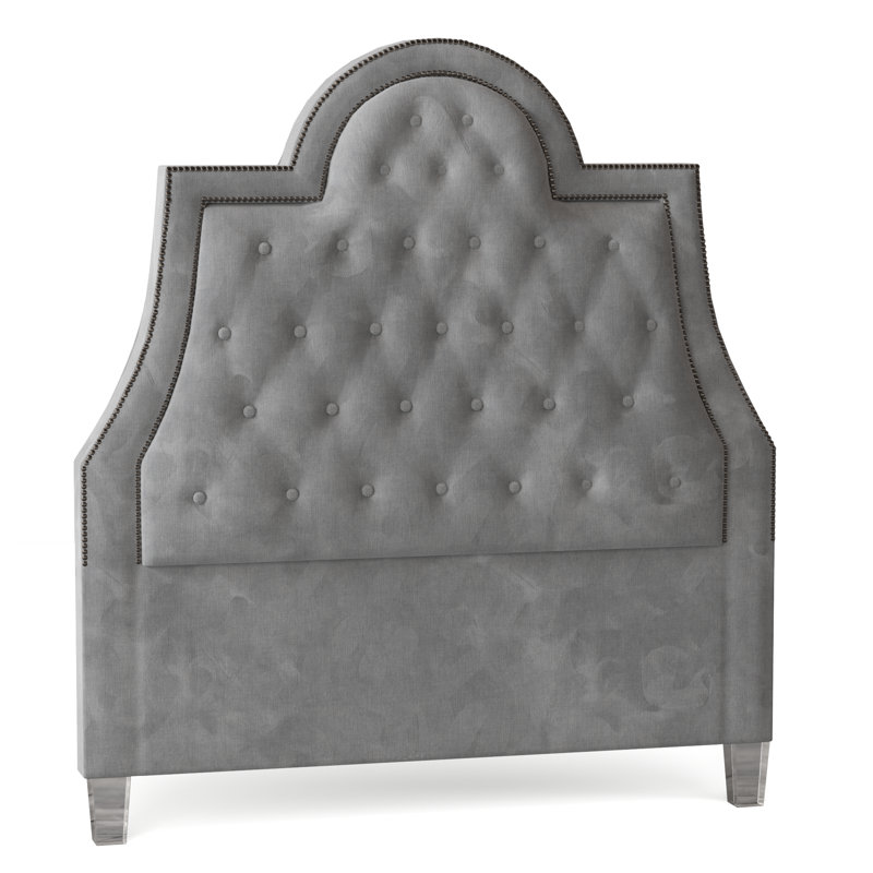 Amanda Upholstered Headboard, Savona Ice, Acrylic, Queen
