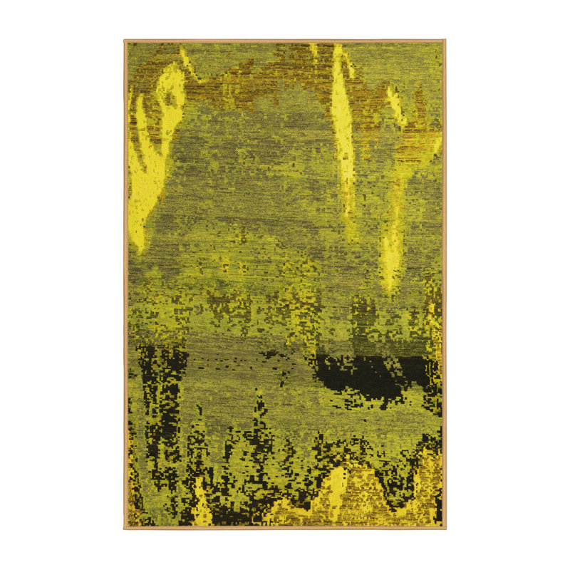Jadhiel Washable Abstract Indoor Rug, Rectangle 3' x 5'