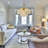 Gemia 6 - Light Crystal and Iron Dimmable Chandelier