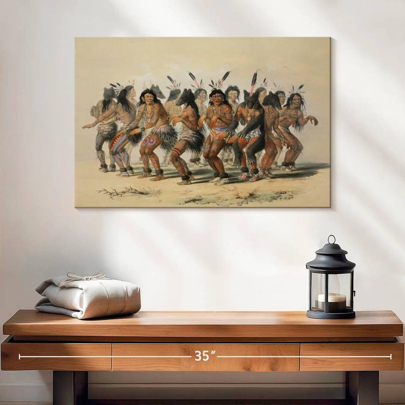 Lelar la danse des ours 1845, H 16 po x l 24 po