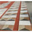 Marbre 12 x 24 Waterjet, or blanc, rouge, gris, 4 couleurs, marbre naturel, pour plancher et mur, carreau de marbre poli, pierre naturelle, 1 boîte de chaque motif, 2 pièces