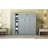 Gray Bed With Practical Shelves, Wardrobe, And Led Illumination Lights - For Spaces-1541063808-1541063809