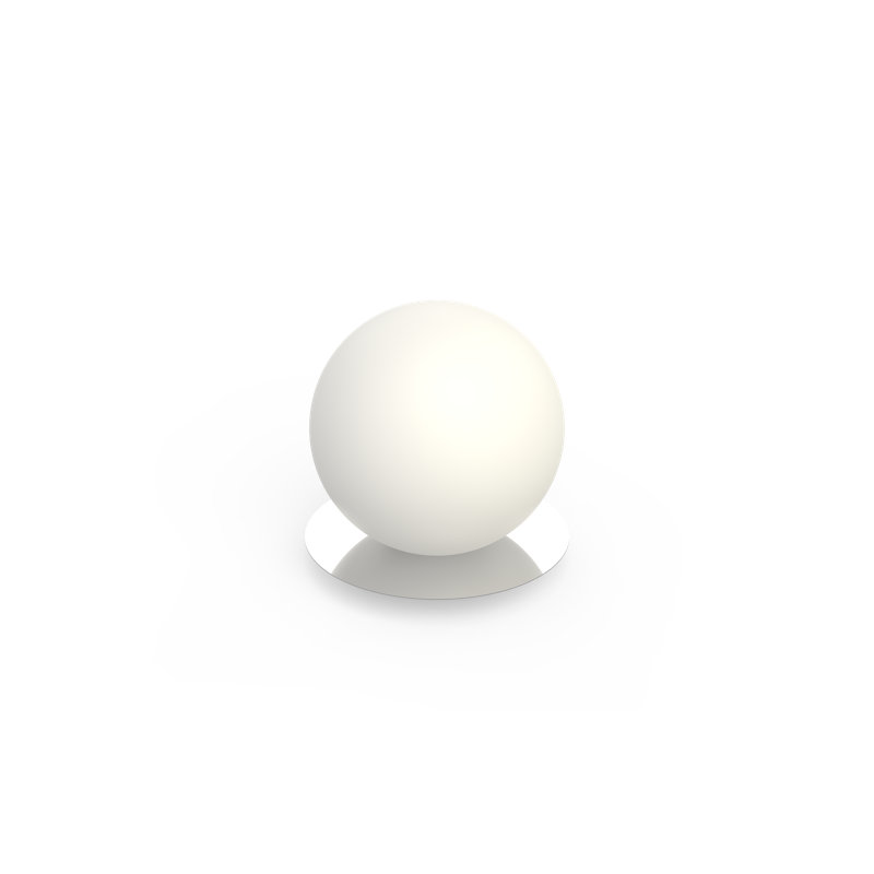 Bola Sphere Table Lamp, Chrome, 8.75"  H x 9.5" W x 9.5" D