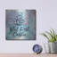 «But First Coffee» par Britt Hallowell, art mural en métal, 24 po x 24 po-101656755