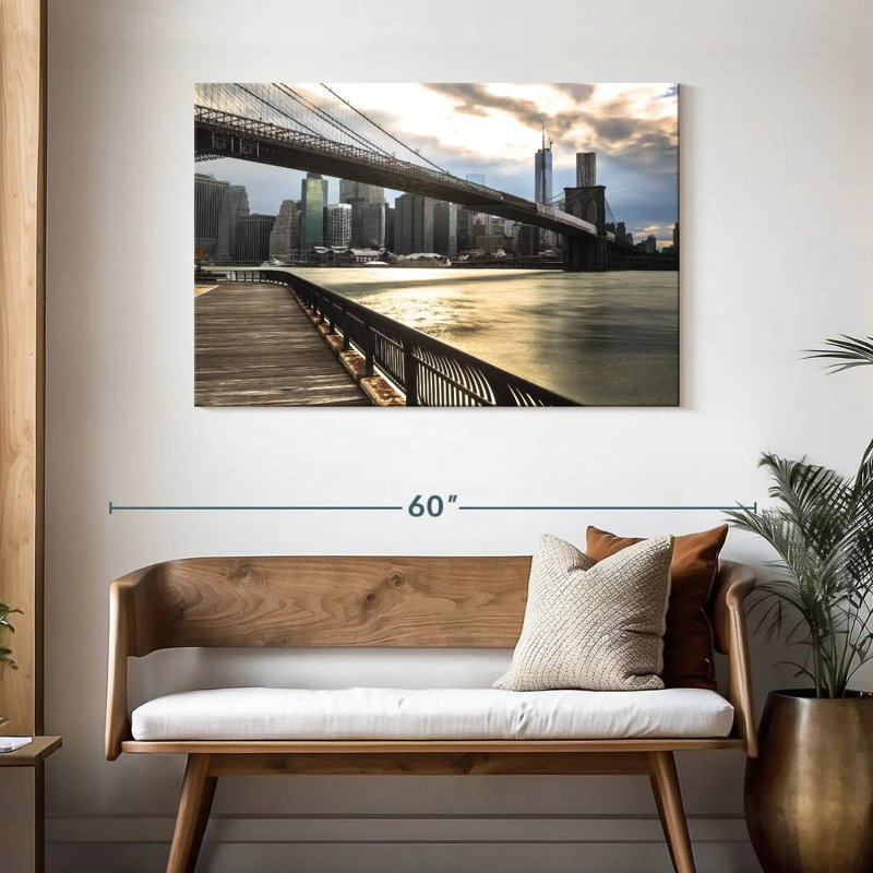 Pont de Senne, New York, Brooklyn, H 30 po x l 45 po