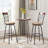 Bumpy Swivel Upholstered Adjustable Height Counter Stool with Metal Frame-381289883