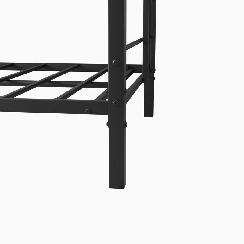 Anniki Kids Twin Over Twin Bunk Bed, Black