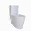 Toilette à double chasse blanche avec siège inclus