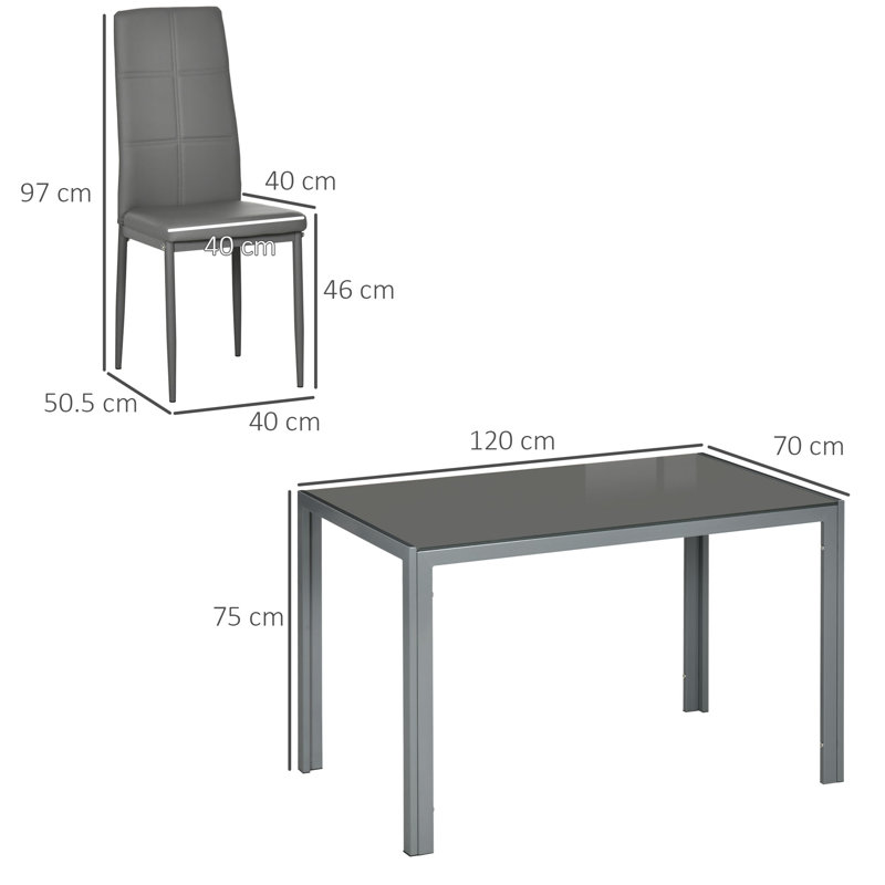 Mickelle 4 - Person Dining Set