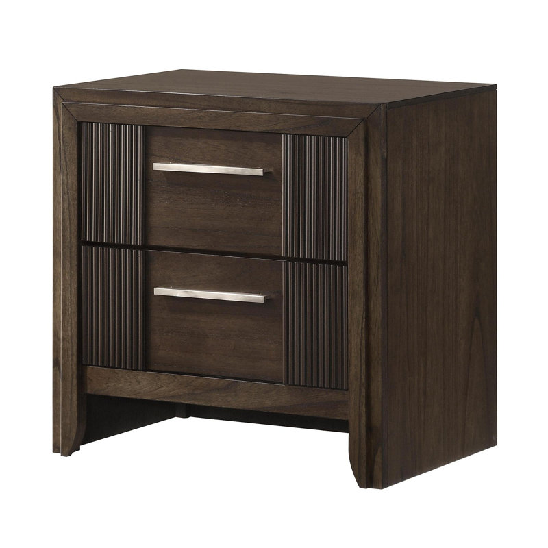 Table de chevet contemporaine à 2 tiroirs 1Pc