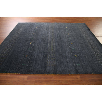 Navy Blue Gabbeh Oriental Area Rug 8x10