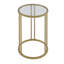 Maribeth Glass Top Frame End Table