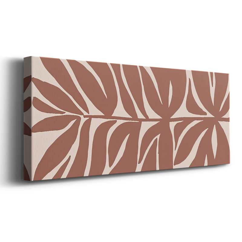 " Terra Cotta Block Palms II ", 20" H x 50" W x 1.5" D