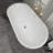 Free Standing Tub 63" x 29.5" Acrylic Freestanding Bathtub Soaking Bath Tub A24