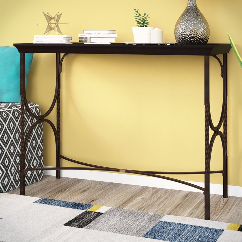 Thompson 40.5'' Solid Wood Top Console Table
