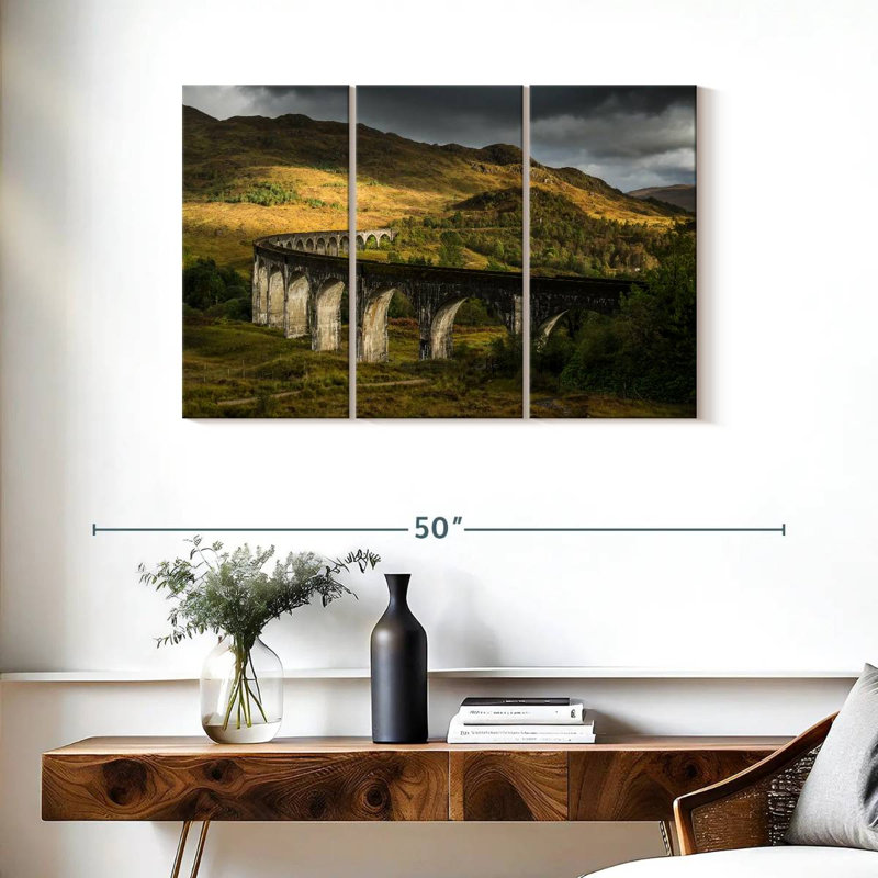 Mehar Scotland's Glenfinnan Viaduct, 24" H x 38" W