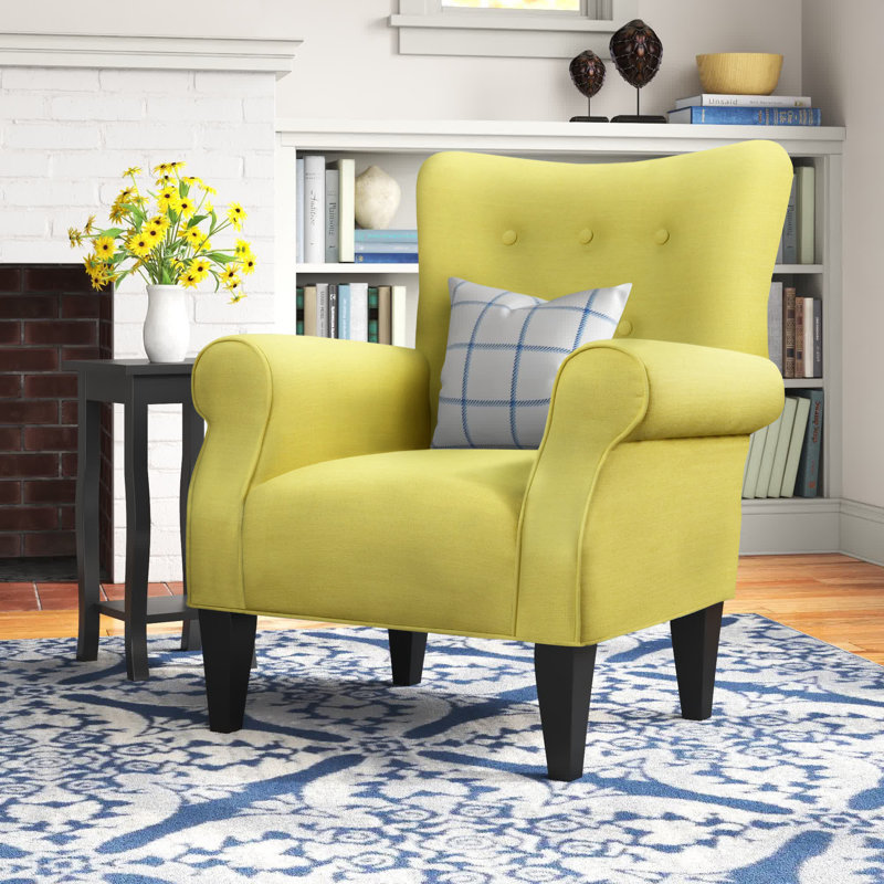 Euart 76.2Cm Wide Tufted Polyester Armchair, Citrine Polyester