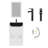 Andrais 24'' Single Bathroom Vanity with Manufactured Wood Top-879554193-879554195