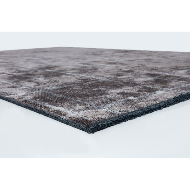 Rapture Abstract Area Rug in Brown/Gray, Rectangle 7'10" x 11'2"