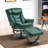 Kalson Swivel Recliner with Ottoman, Reclining Chair with Adjustable Back, Faux Leather-899966485