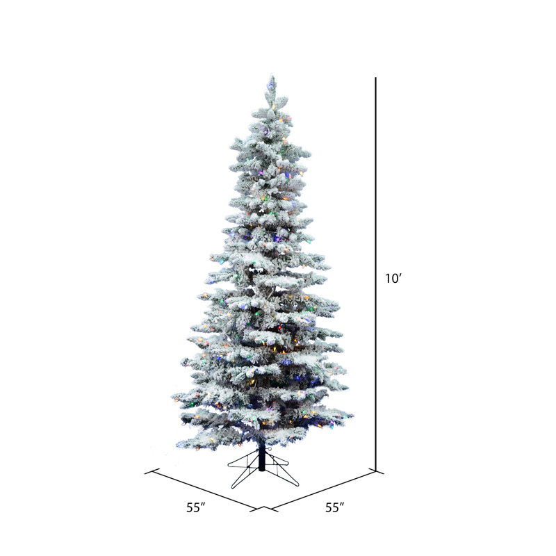 Utica 10' H Lighted Artificial Fir Christmas Tree