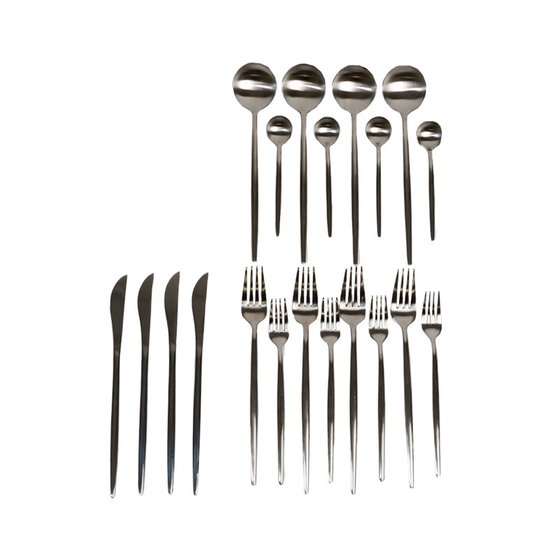 Ensemble de coutellerie royale, Argent mat